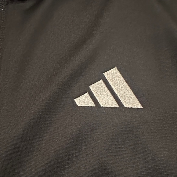 Adidas Mens Long Sleeve Full Zip Up Athletic Track Jacket Black White Size S - Picture 4 of 9